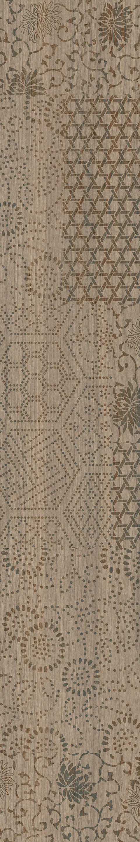 SKEWED WOOD TAN DECORE